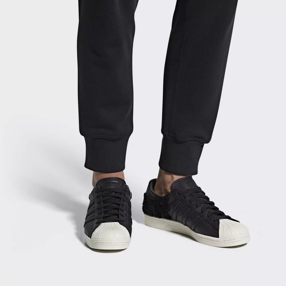 Adidas Superstar 80s Tenis Negros Para Hombre (MX-97201)